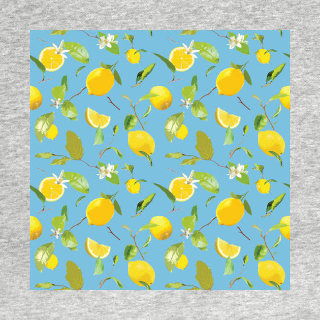 watercolor lemon leaves 5 by B&K
